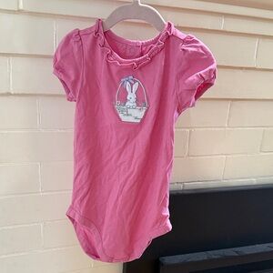 Janie and Jack Pink Bunny One Piece